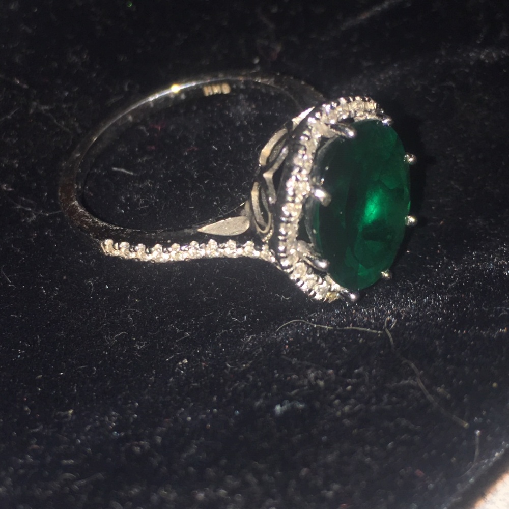 Emerald and Diamond Ring